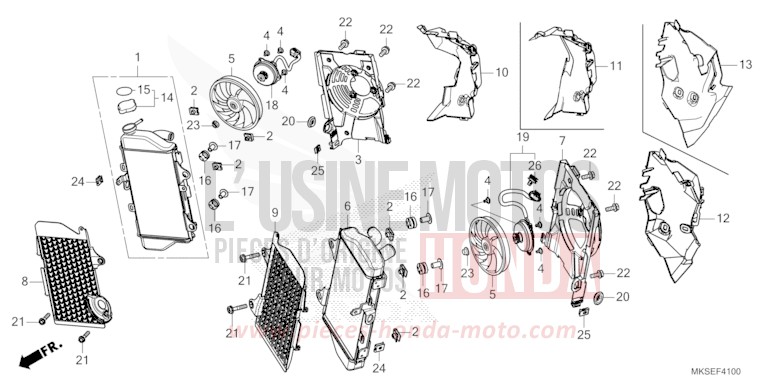 KUEHLER von Africa Twin DCT GRAND PRIX RED (R380B) von 2021